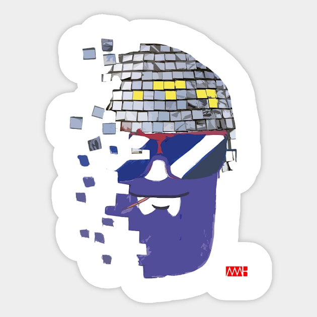 Disco Fool Sticker by myleshuntart